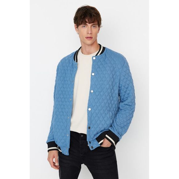 NWT Trendyol Men Regular fit Bomber Collar Knit Cardigan - Picture 4 of 8